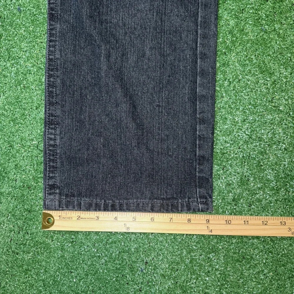 Vintage‎ Y2K Enyce Jeans Baggy Embroidered Dark Wash Style Denim Size 36x30
